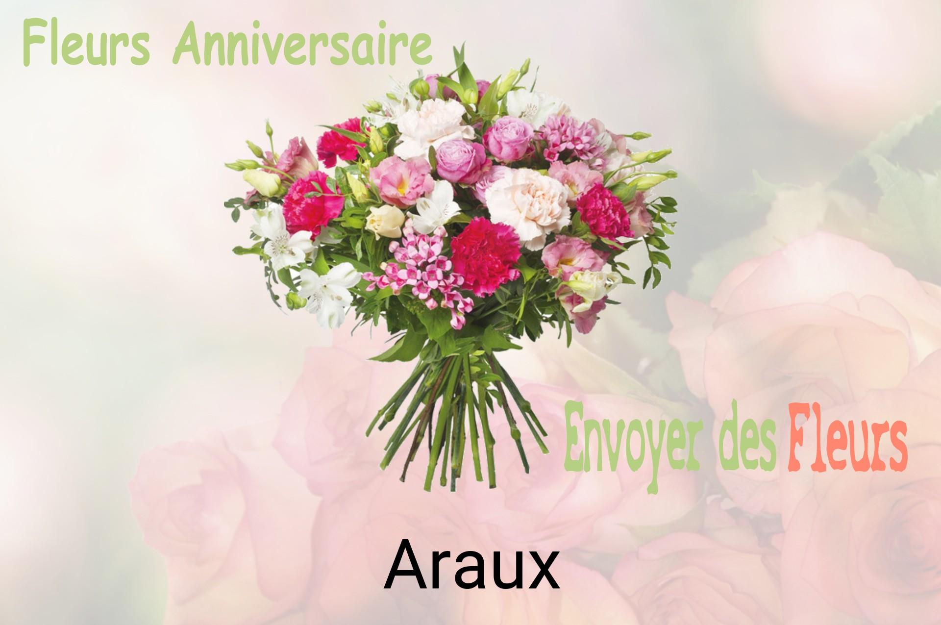 Bouquet de fleurs d’anniversaire livré à Araux